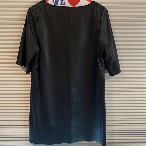 Black Cynthia Rowley pleather dress - Picture 2 of 2